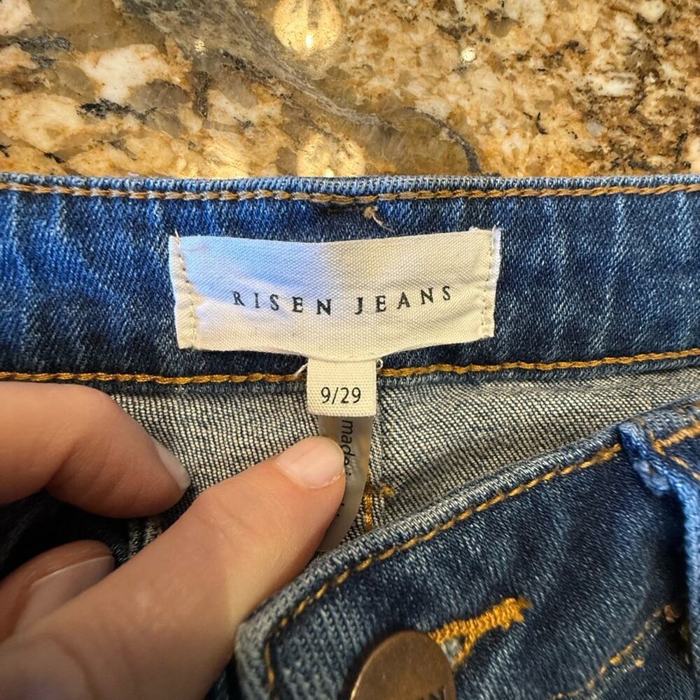 Risen Women’s 9/29 x 29” Classic Blue Women's Denim Jeans - Picture 6 of 9